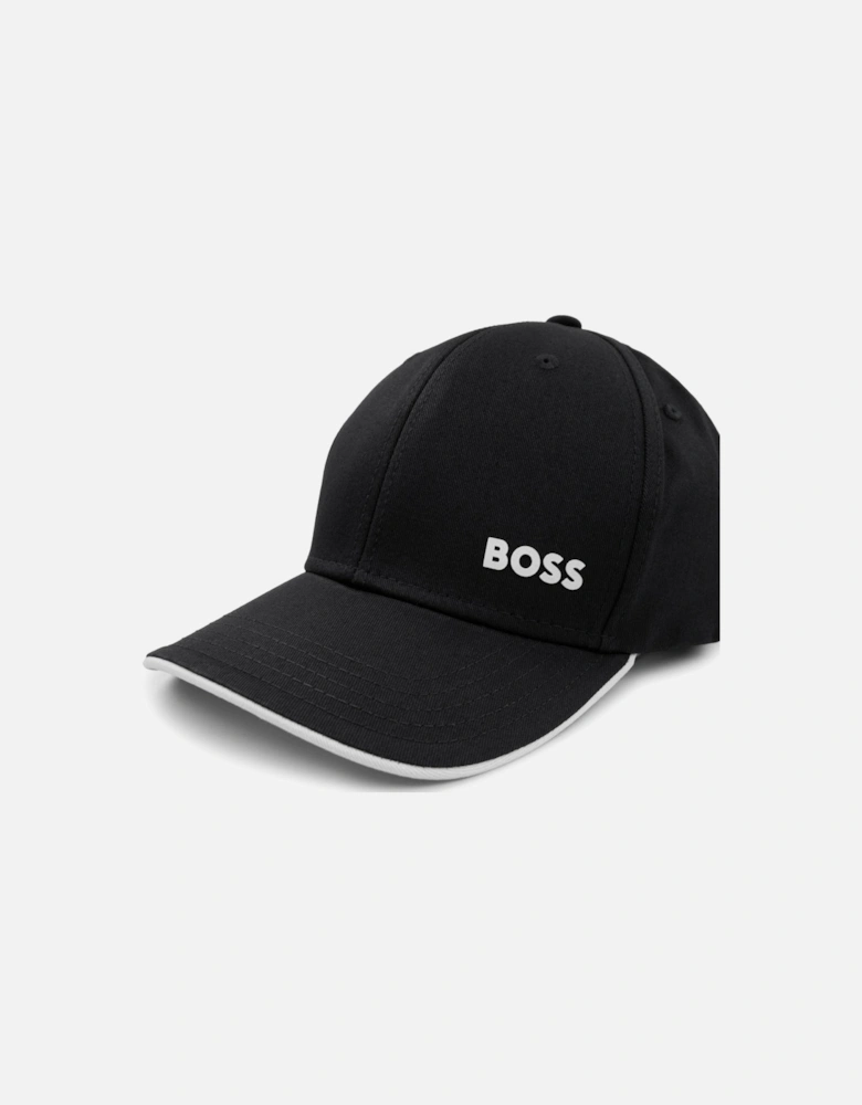 Logo-print Cap In Cotton Twill Black 001
