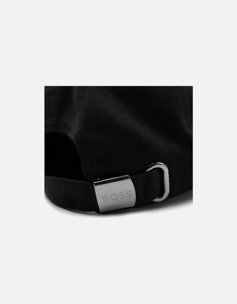 Logo-print Cap In Cotton Twill Black 001
