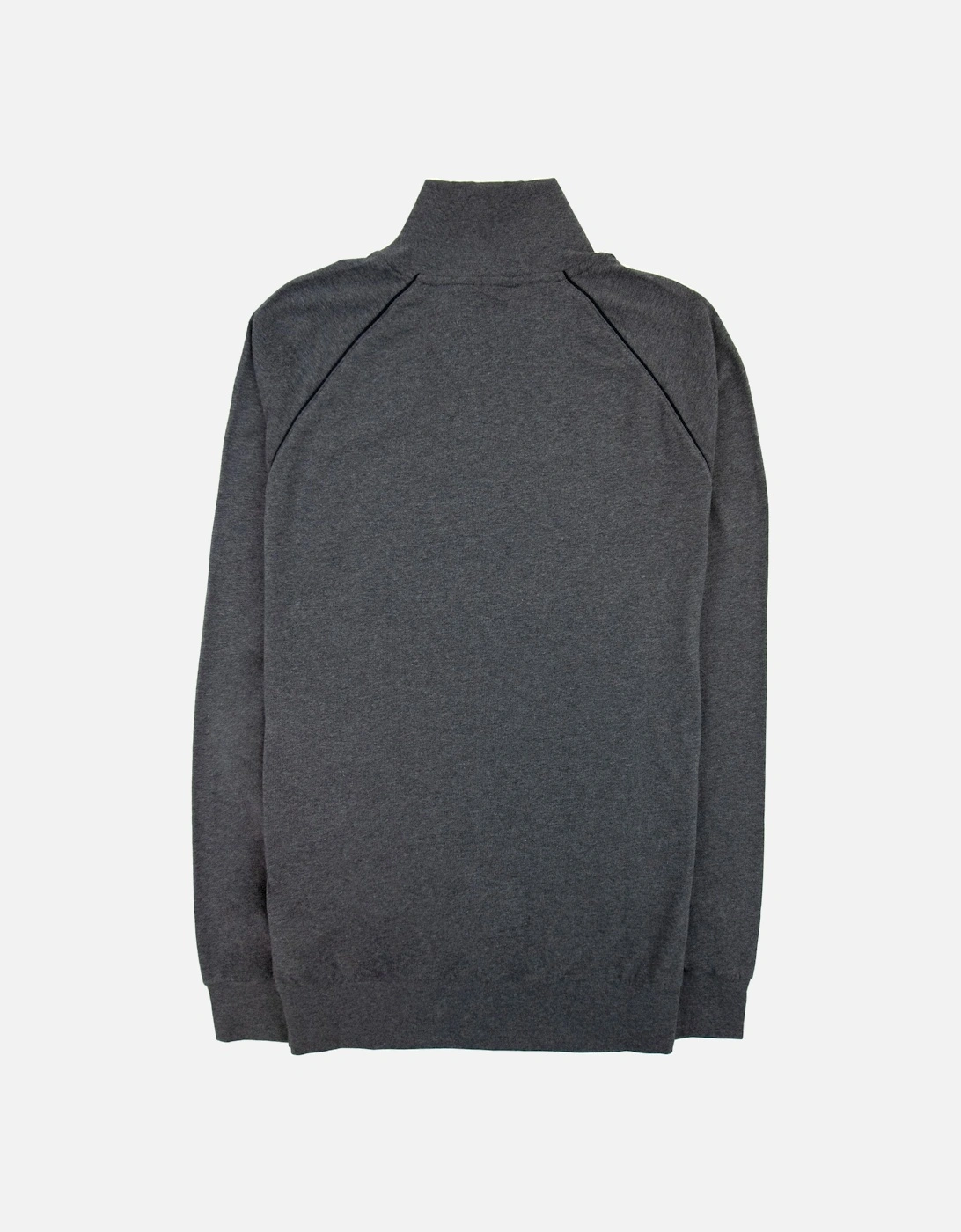 Logo-embroidered Zip-up Jacket In Stretch Cotton Dark Grey 010