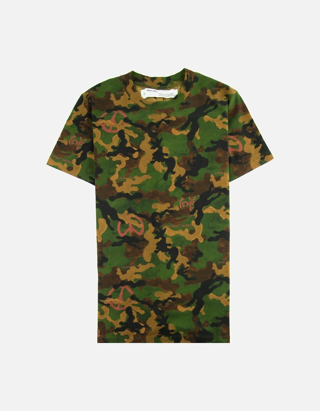 Off White Acrylic Camouflage S/s T Shirt Camo, 4 of 3