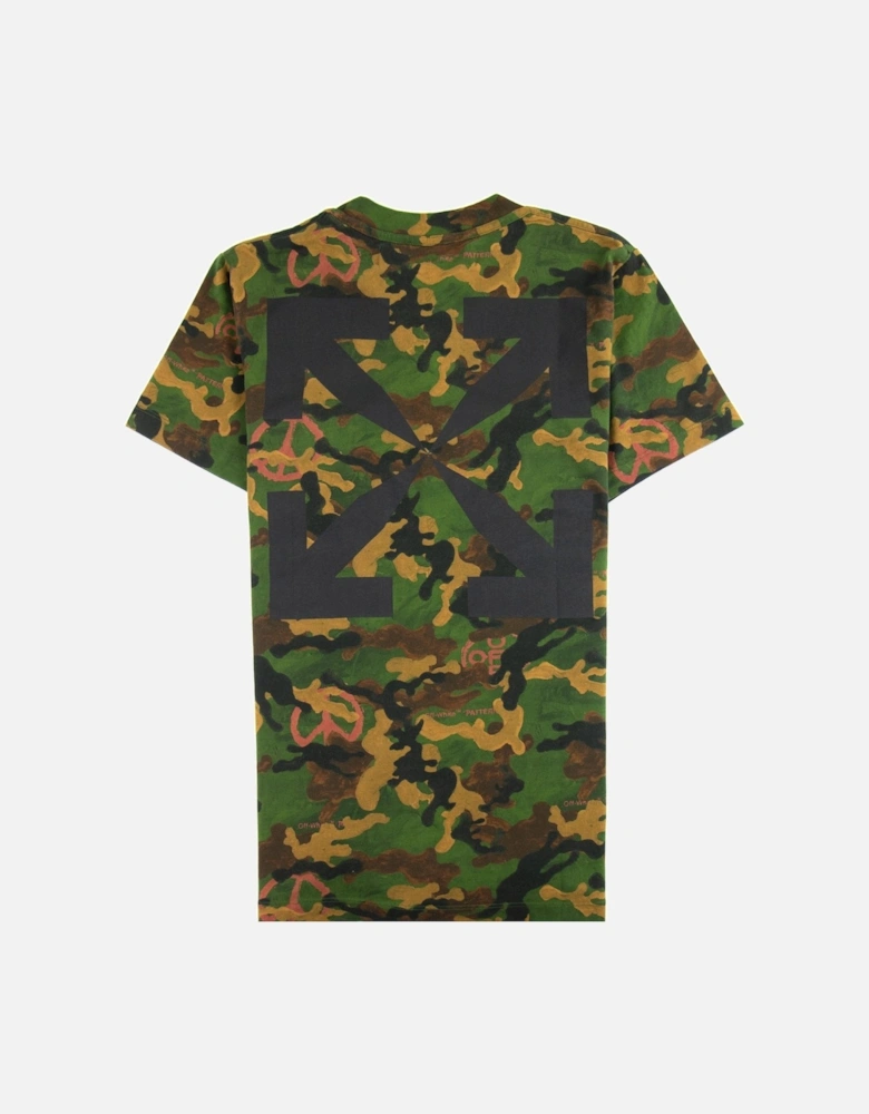 Off White Acrylic Camouflage S/s T Shirt Camo
