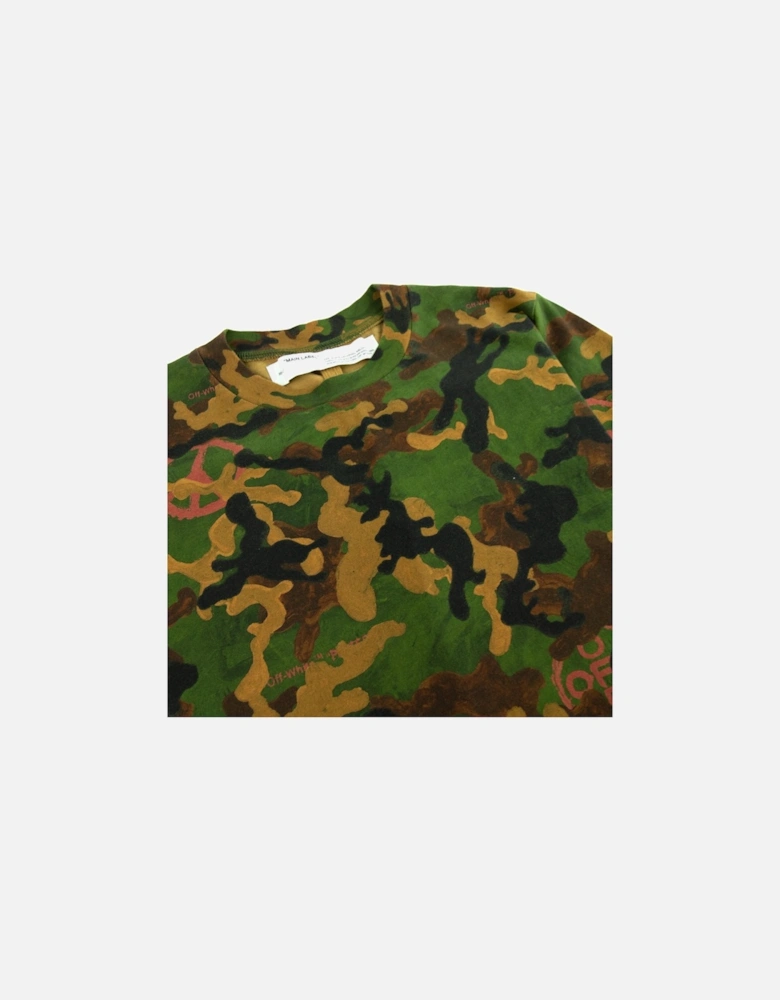 Off White Acrylic Camouflage S/s T Shirt Camo