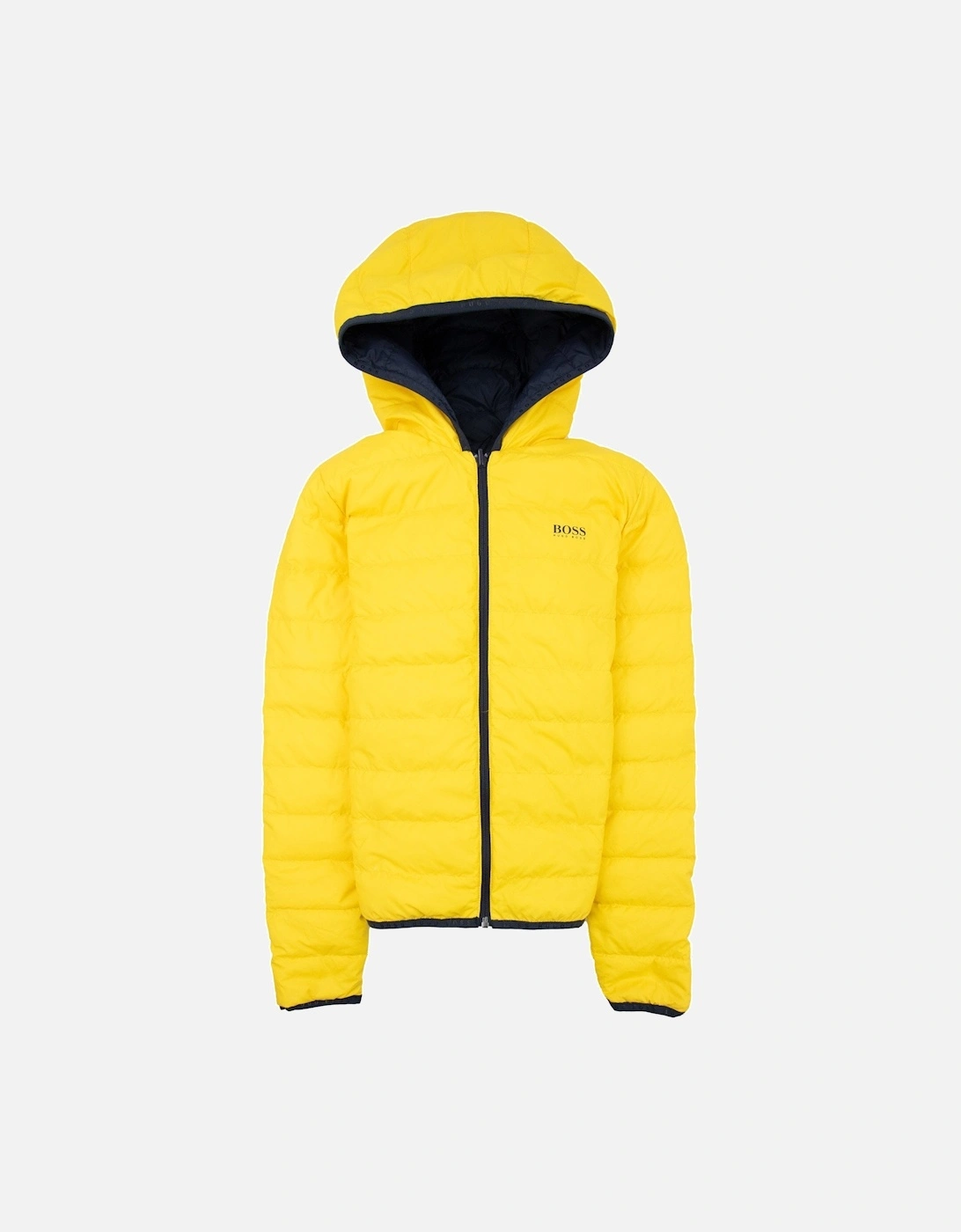 Kids Reversible Padded Jacket Navy/yellow