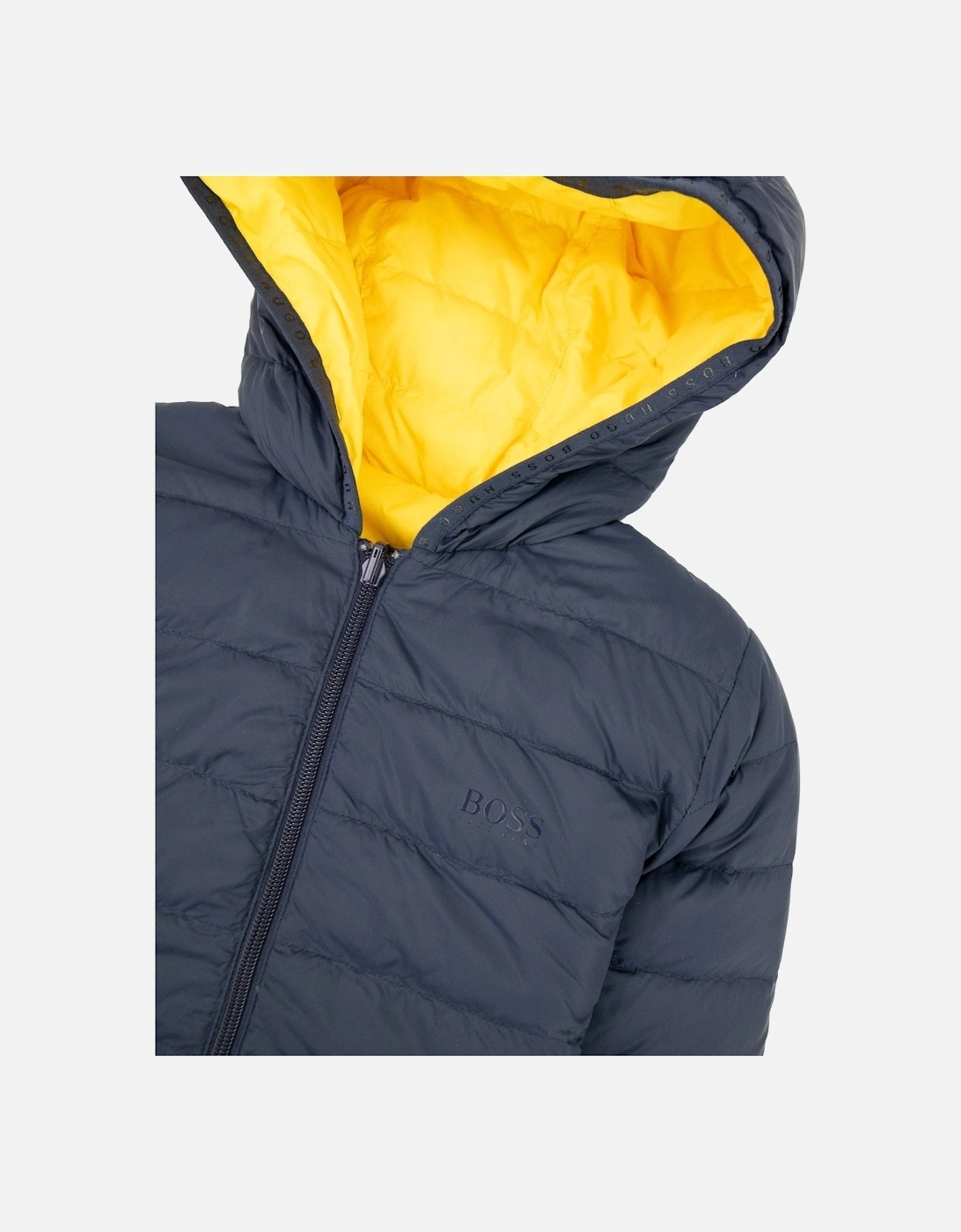 Kids Reversible Padded Jacket Navy/yellow