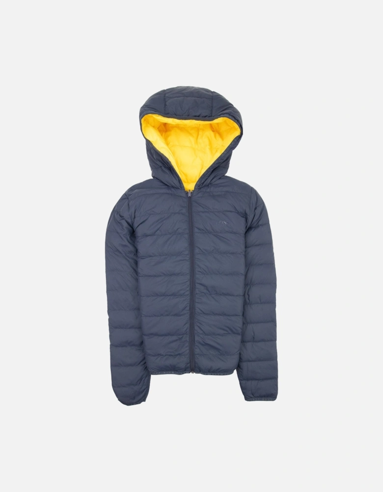 Kids Reversible Padded Jacket Navy/yellow