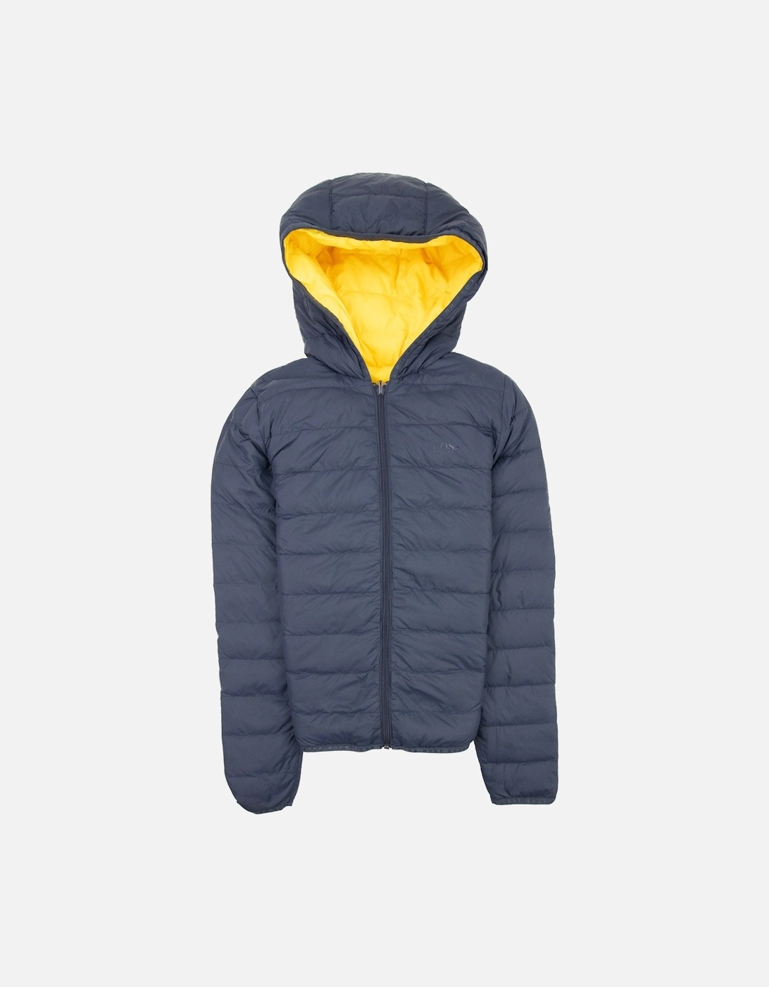Kids Reversible Padded Jacket Navy/yellow, 6 of 5