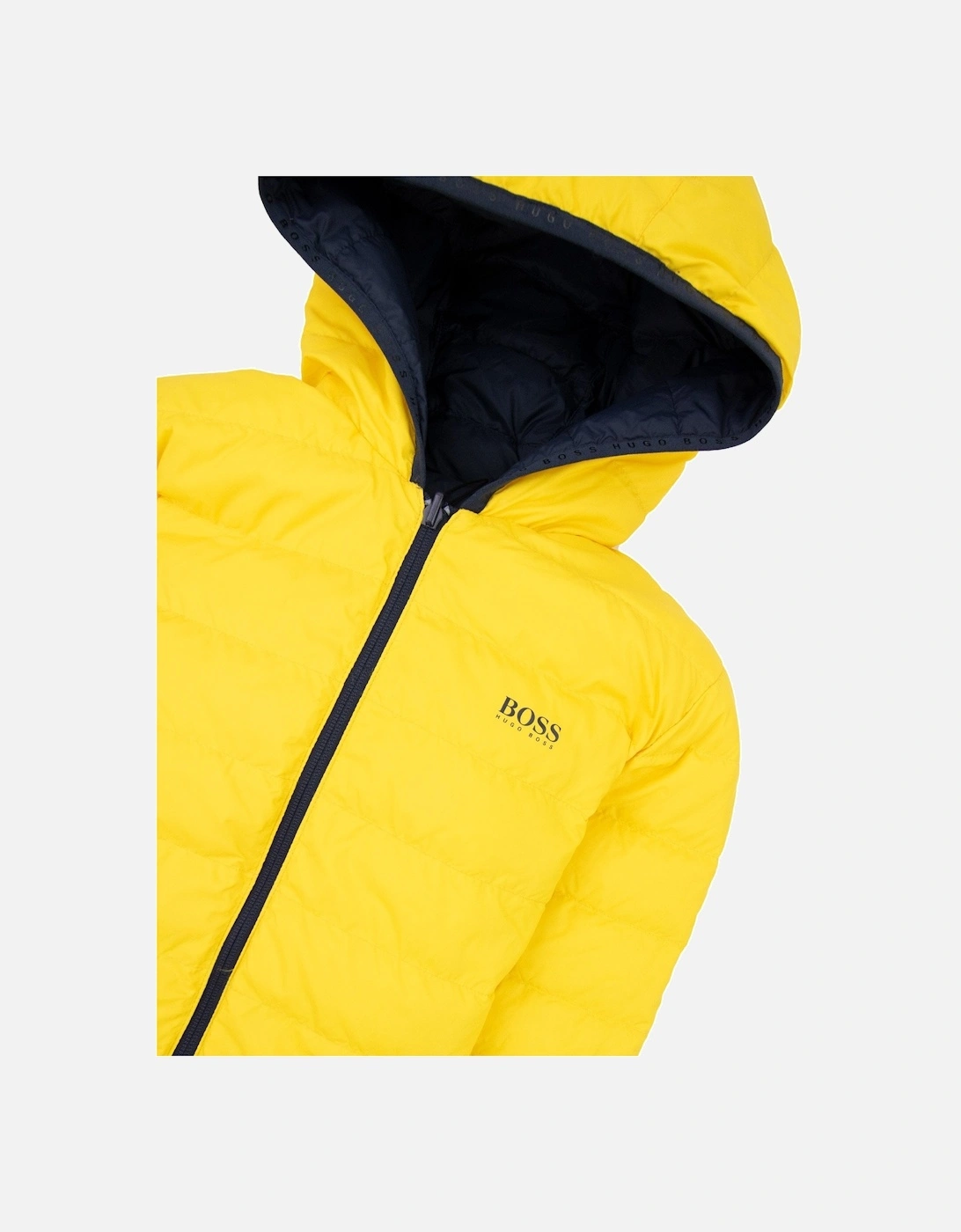 Kids Reversible Padded Jacket Navy/yellow