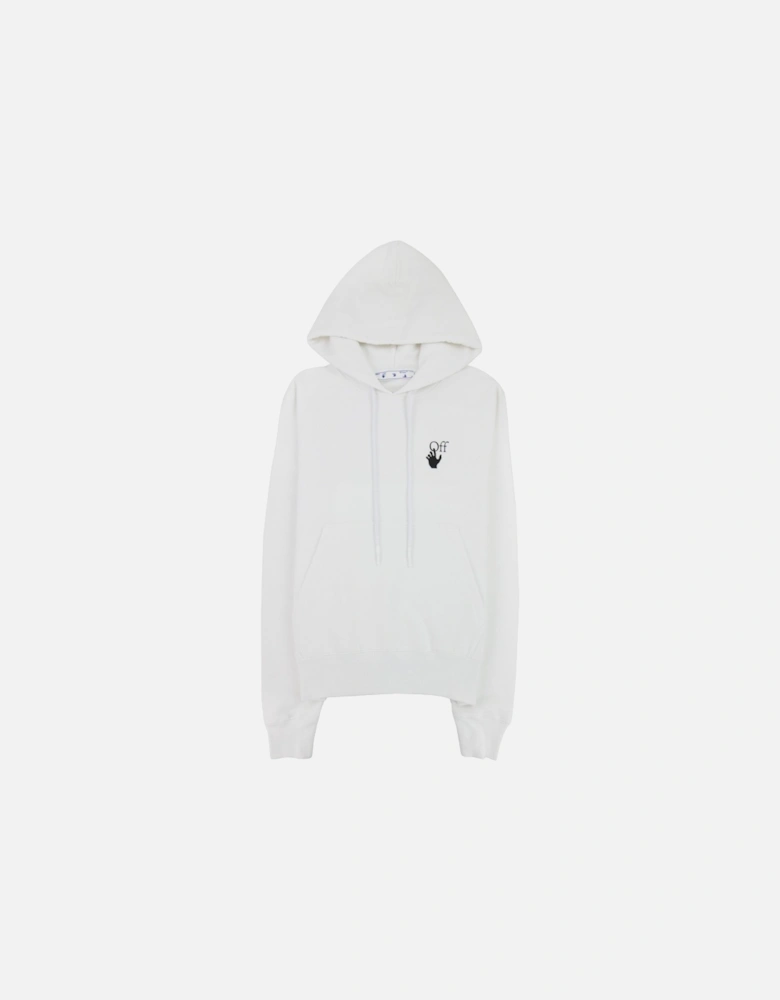 Off White Bubble Arrow Skate Hoodie White/black