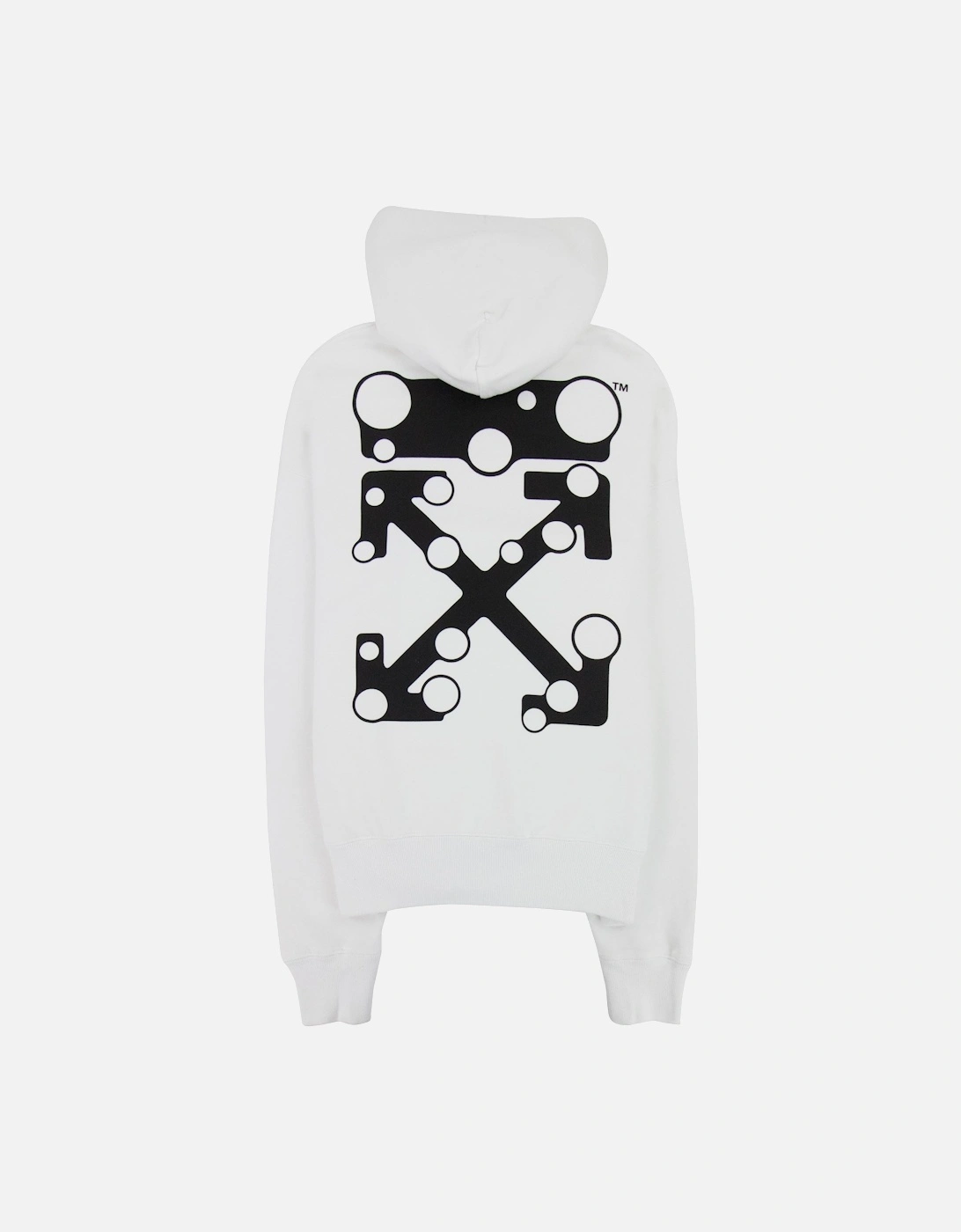 Off White Bubble Arrow Skate Hoodie White/black