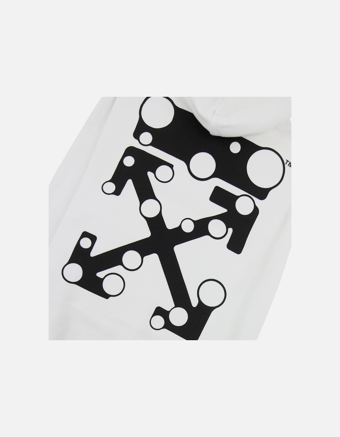 Off White Bubble Arrow Skate Hoodie White/black