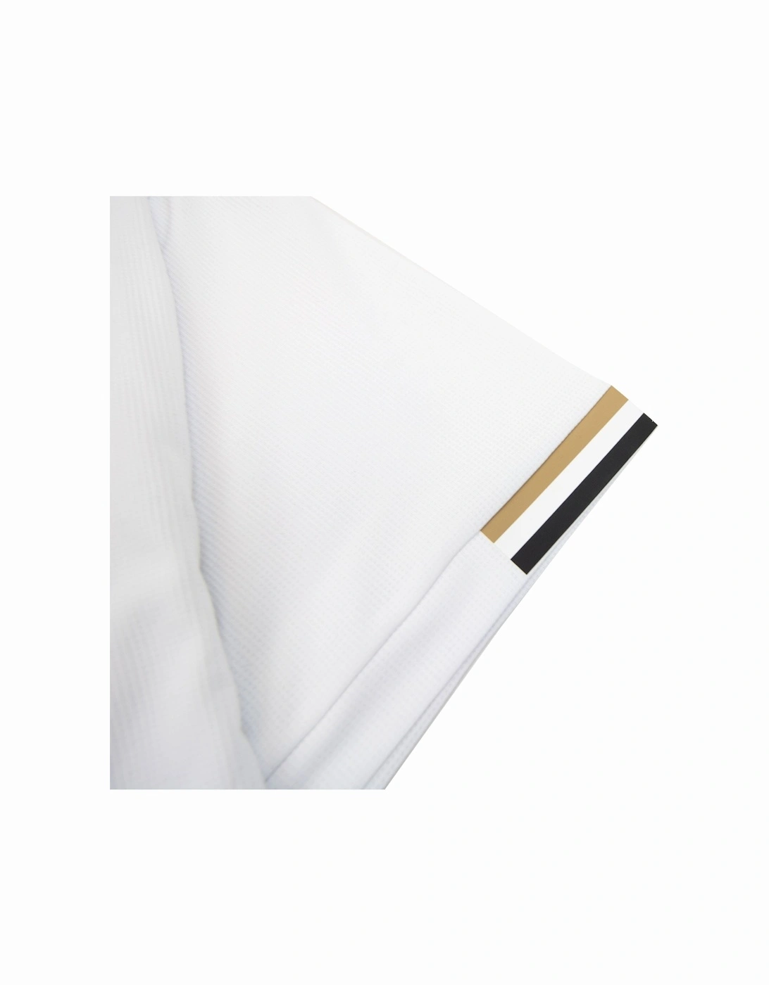 Boss X Matteo Berrettini Waffle-fabric T-shirt With Signature-stripe Artwork White 100