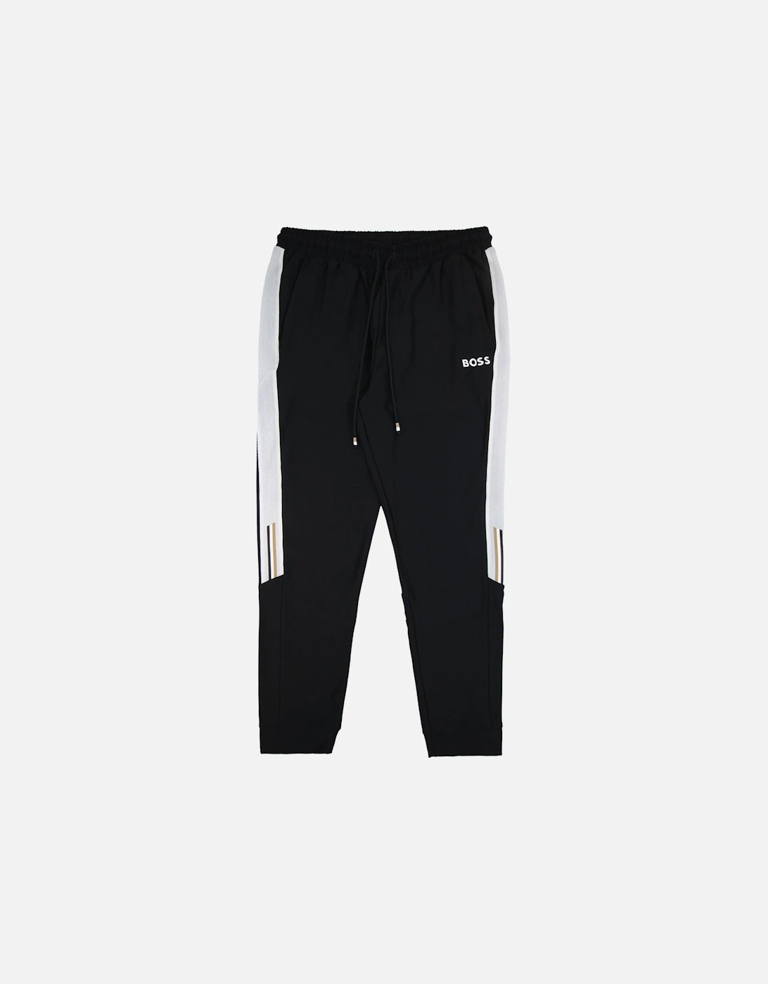 Boss X Matteo Berrettini Tracksuit Bottoms With Contrast Tape And Branding Black 001, 7 of 6