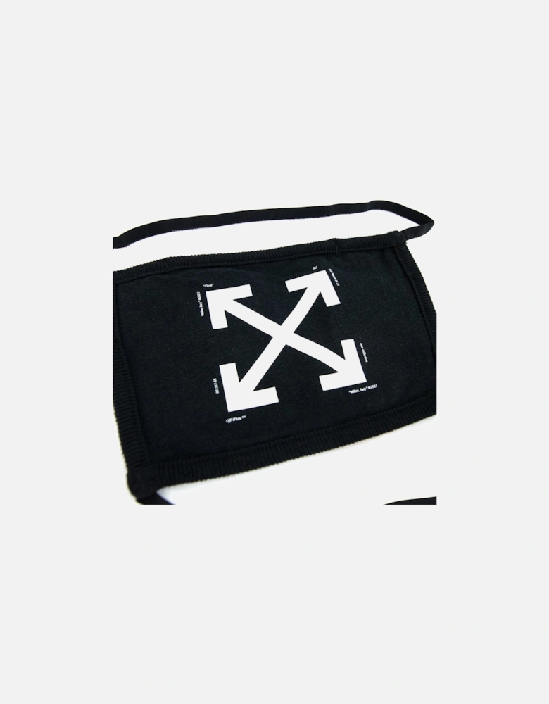 Off White Arrow Print Face Covering Mask Black/white