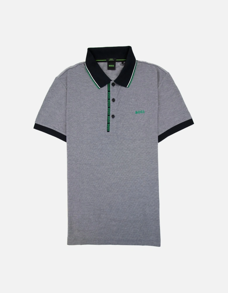 Paule 4 Slim Fit Branded Placket Polo Black 401