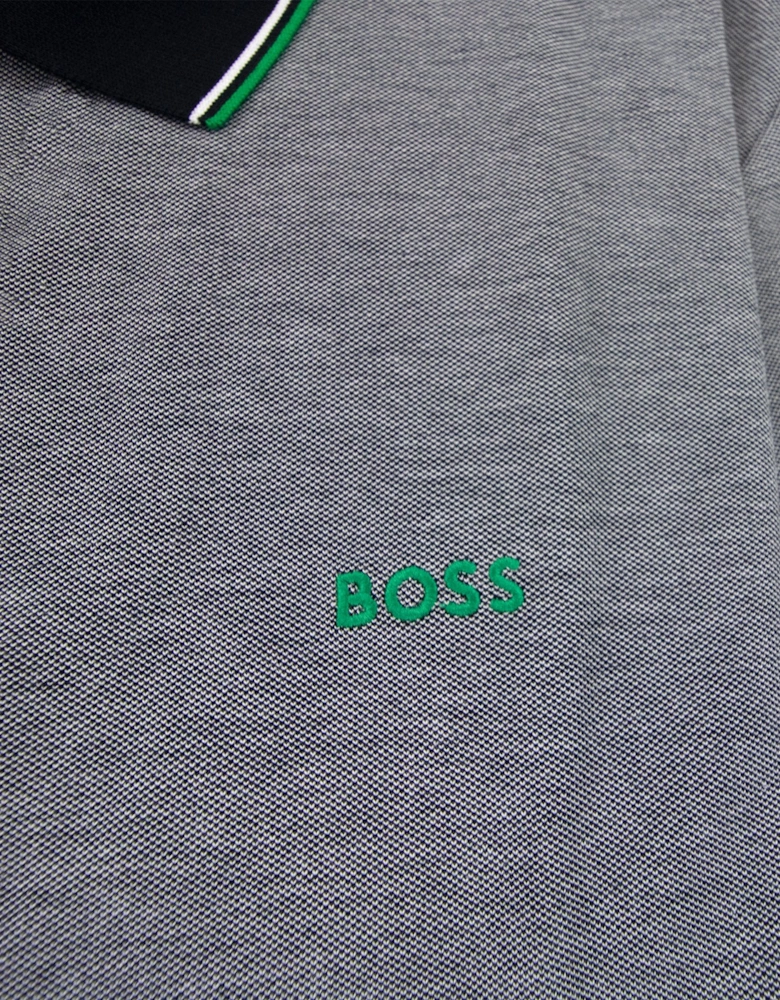 Paule 4 Slim Fit Branded Placket Polo Black 401