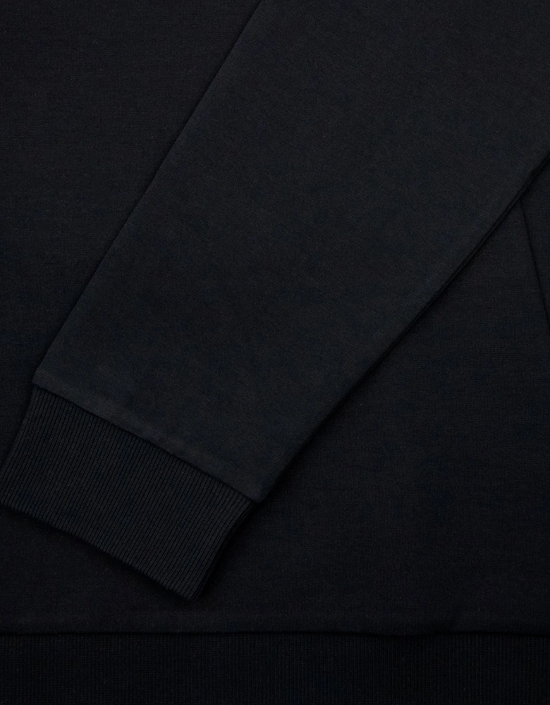 Salbo 1 Embroidered Layered Logo Sweatshirt Black 001