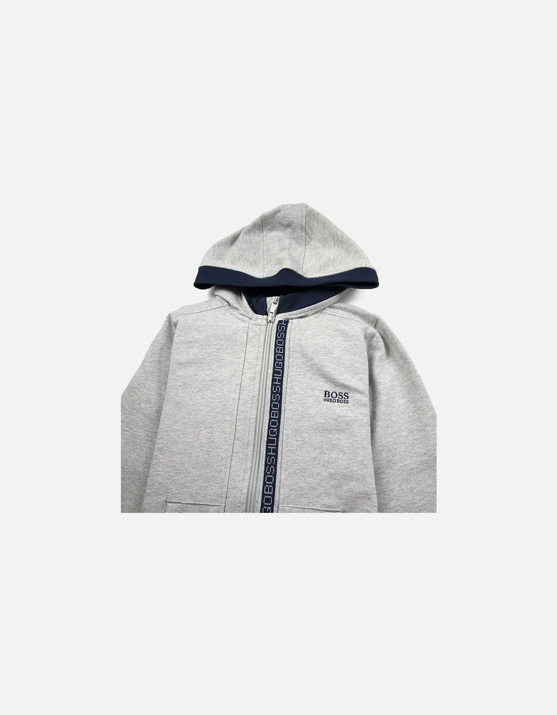Kids Zip Hoody Light Grey