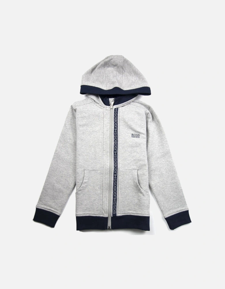 Kids Zip Hoody Light Grey