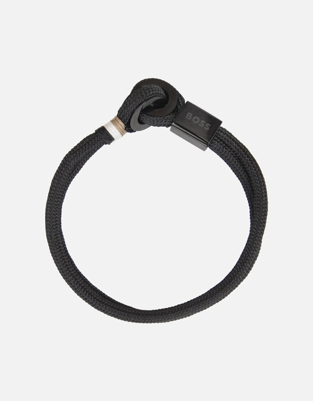 Thad Sport Nylon Black Cord Bracelet Black, 5 of 4