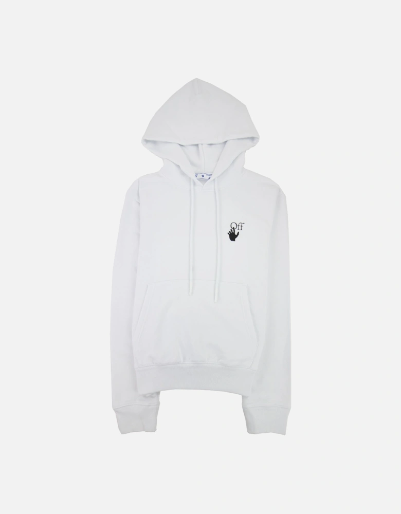 Off White Degrade Arrow Slim Hoodie White Multi