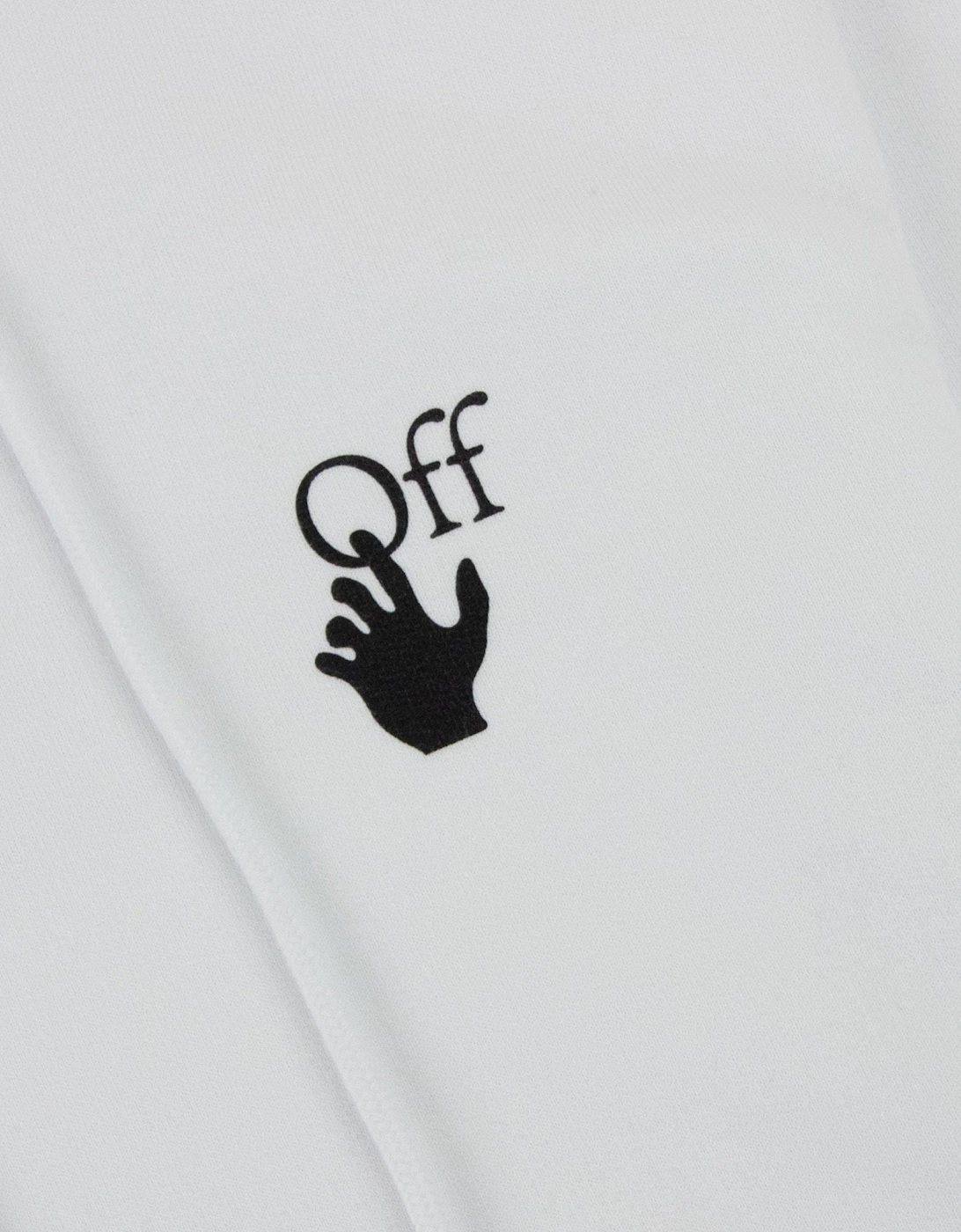 Off White Degrade Arrow Slim Hoodie White Multi