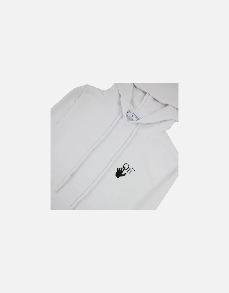 Off White Degrade Arrow Slim Hoodie White Multi