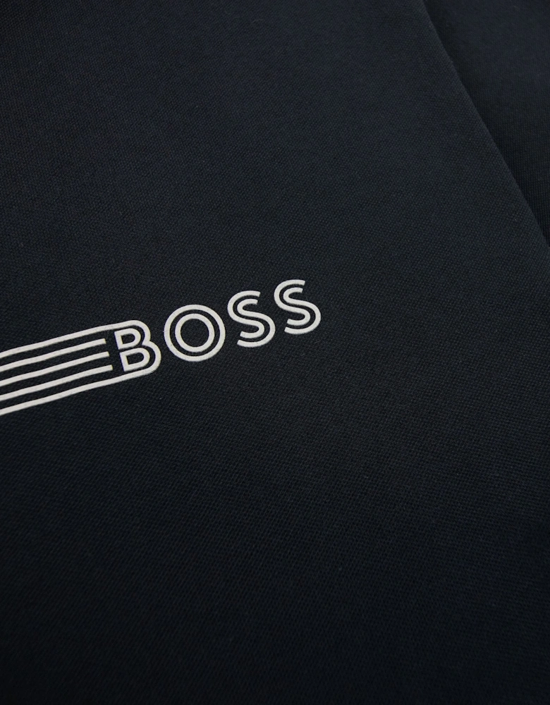 Cotton-blend T-shirt With Stripes And Logo Black 001