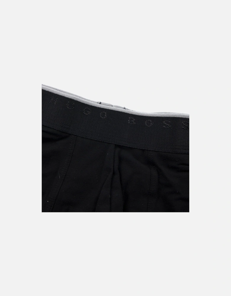 Premium Cotton Stretch Boxer Shorts 2 Pack Black