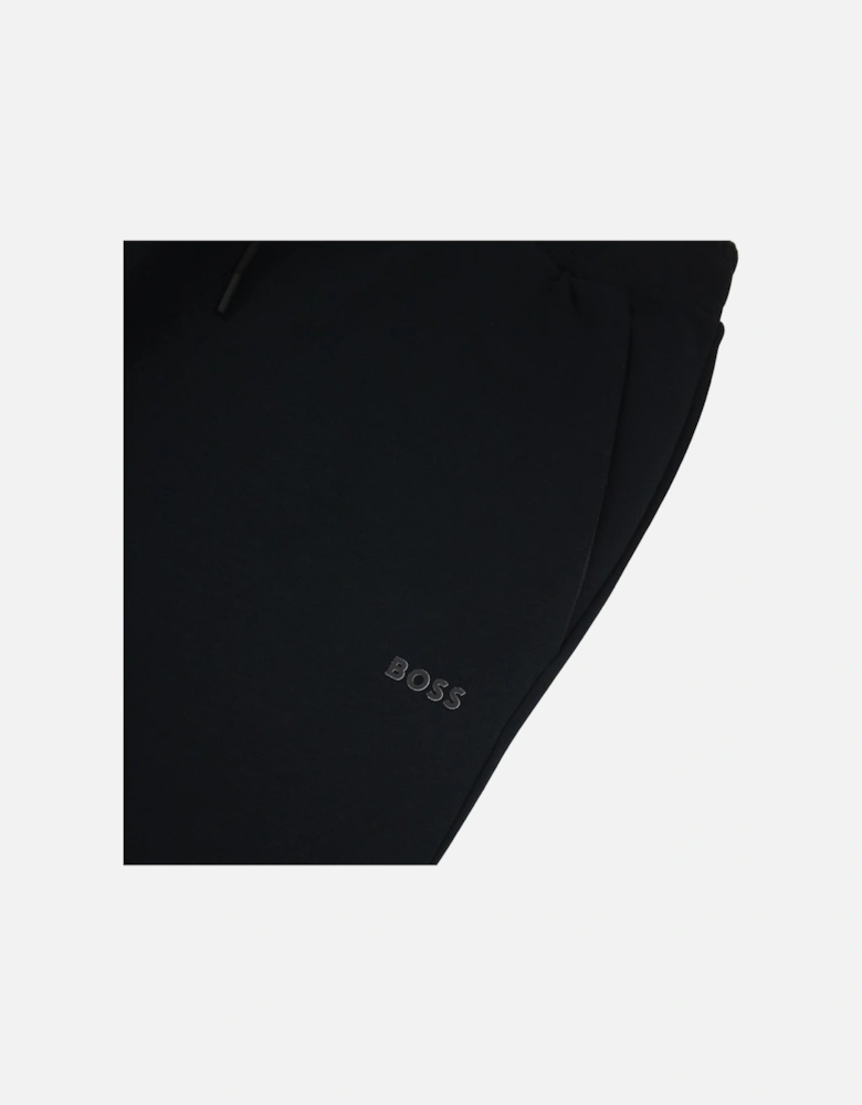 Hadiko Stretch-cotton Tracksuit Bottoms With Logo Print Black 001