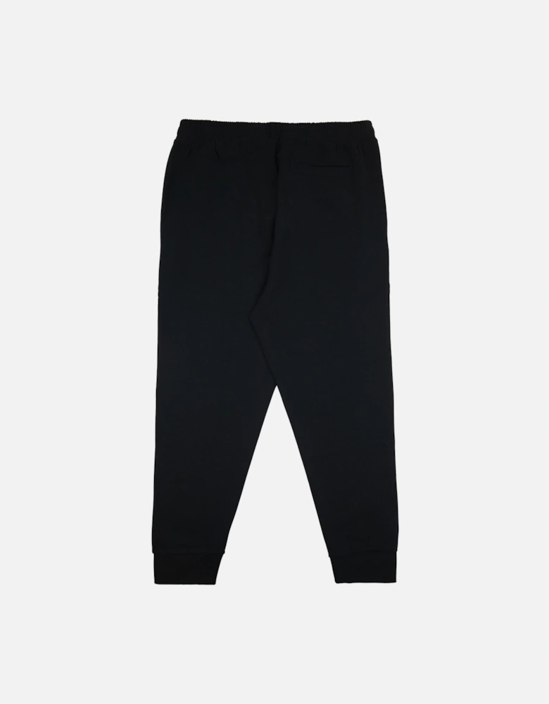 Hadiko Stretch-cotton Tracksuit Bottoms With Logo Print Black 001