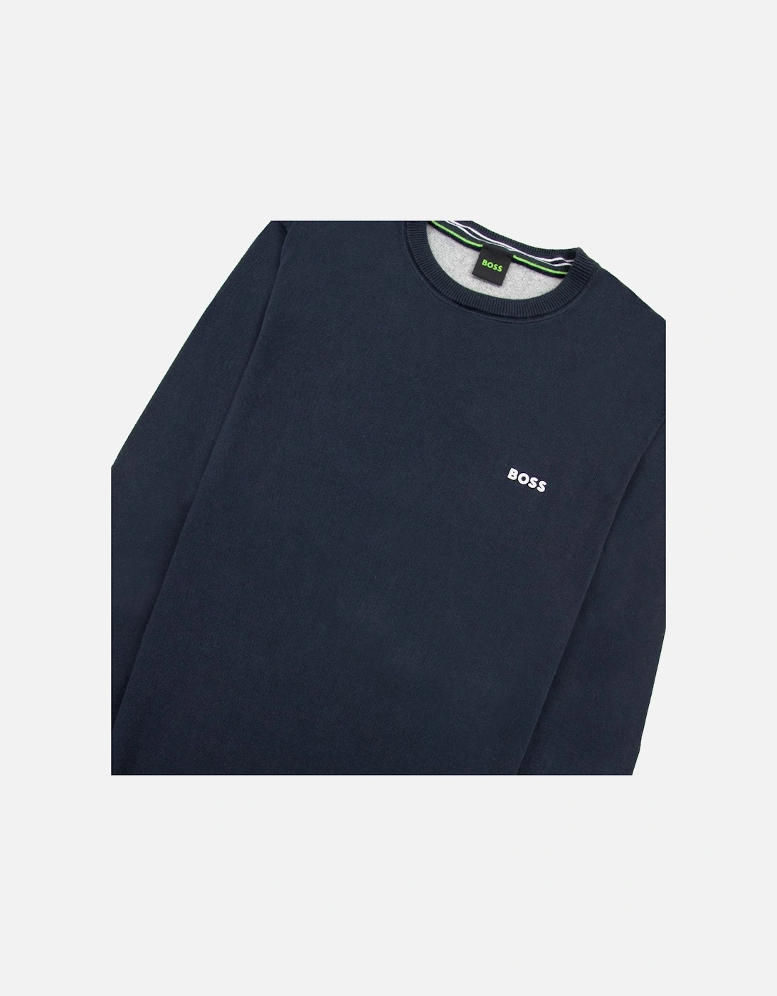 Rallo Curved Logo Sweater Navy 402