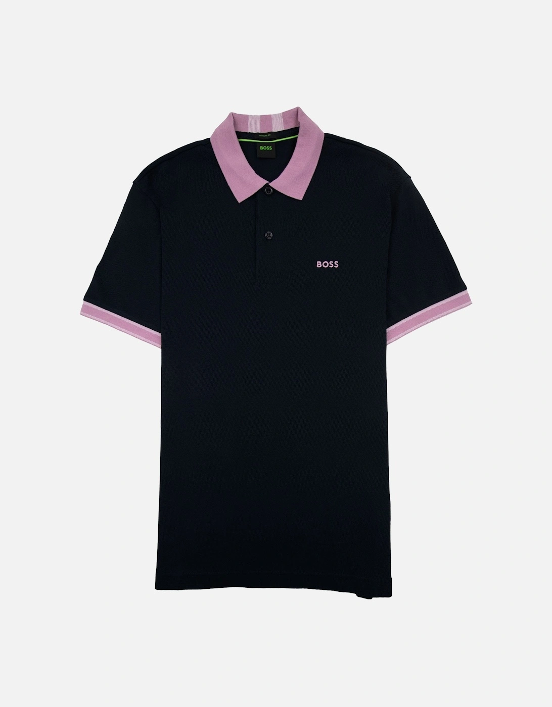 Paddy 8 Contrast Collar Polo Navy 402, 5 of 4