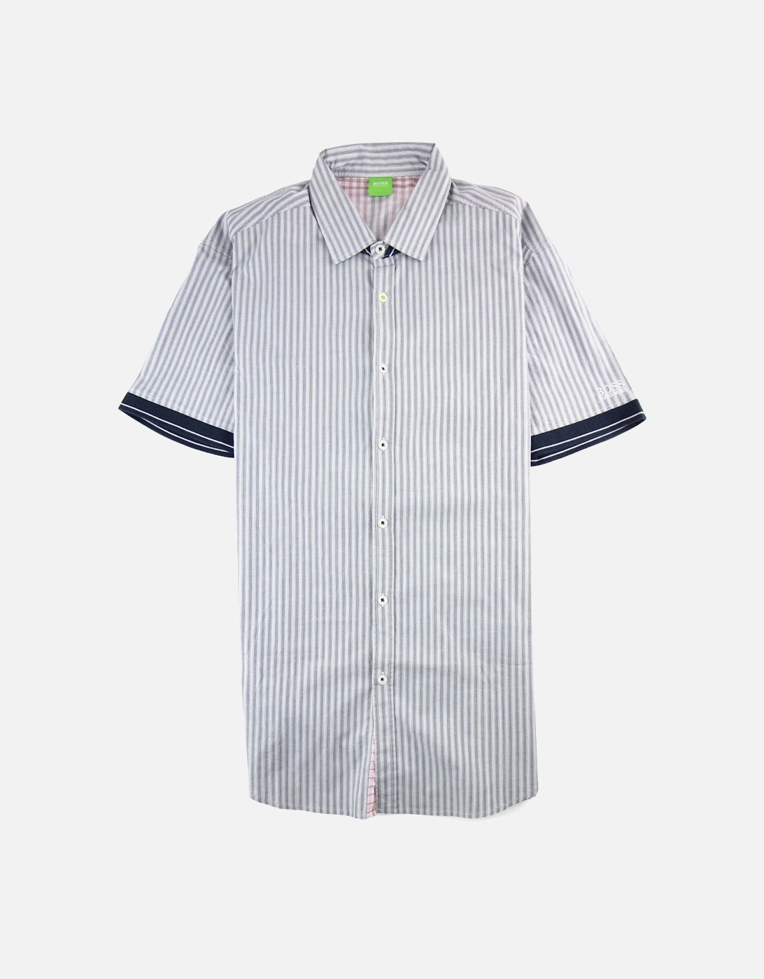 Bonellyno Stripe S/s Shirt Light Grey, 3 of 2