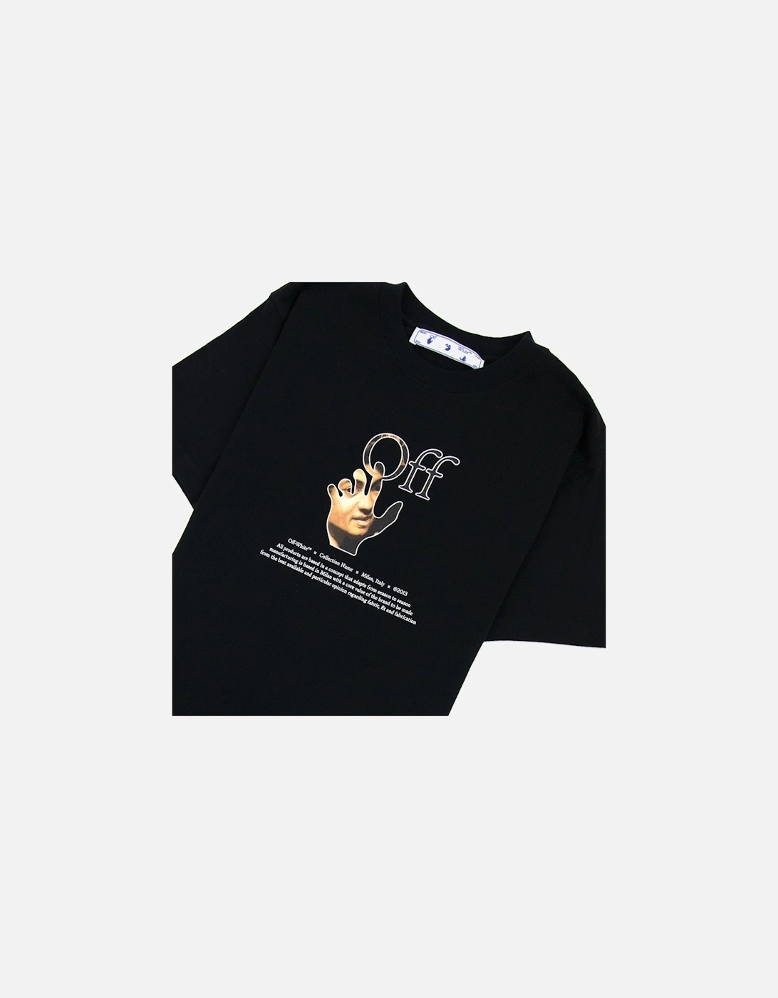 Off White Carav Hand S/s T Shirt Black Multi