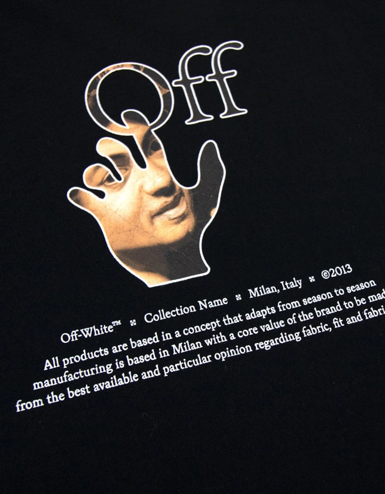 Off White Carav Hand S/s T Shirt Black Multi