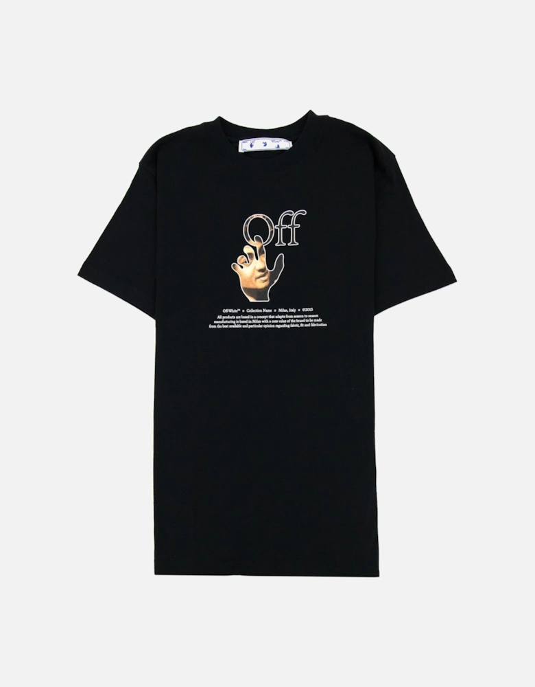 Off White Carav Hand S/s T Shirt Black Multi