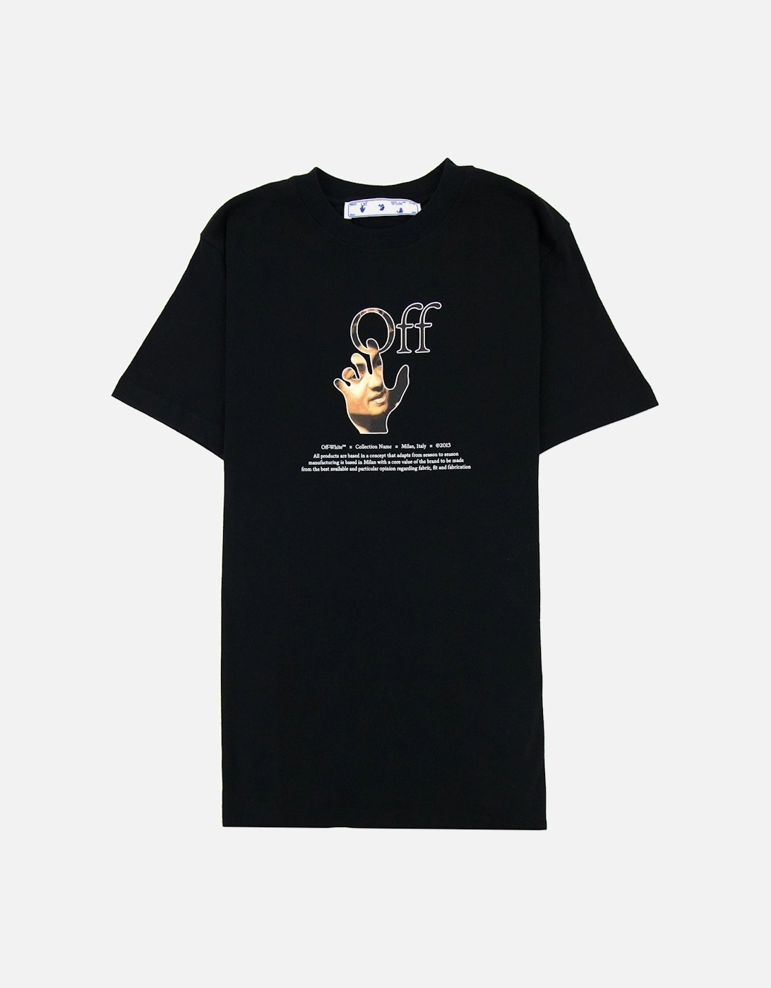Off White Carav Hand S/s T Shirt Black Multi, 5 of 4