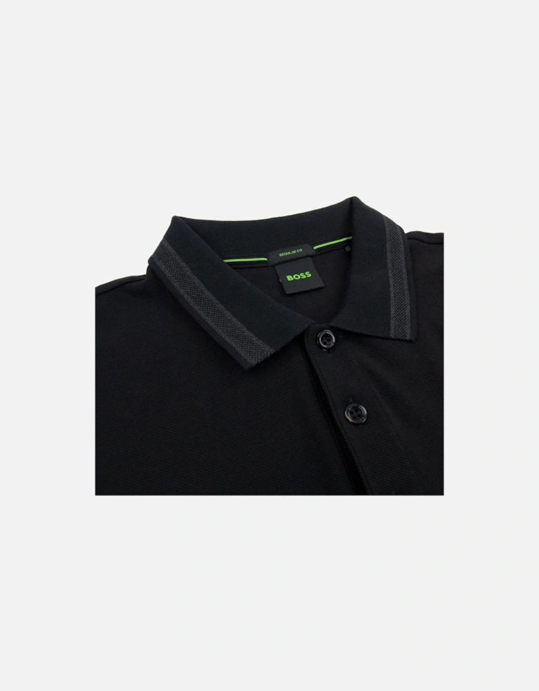 Paddy Embroidered Logo Polo Black 008
