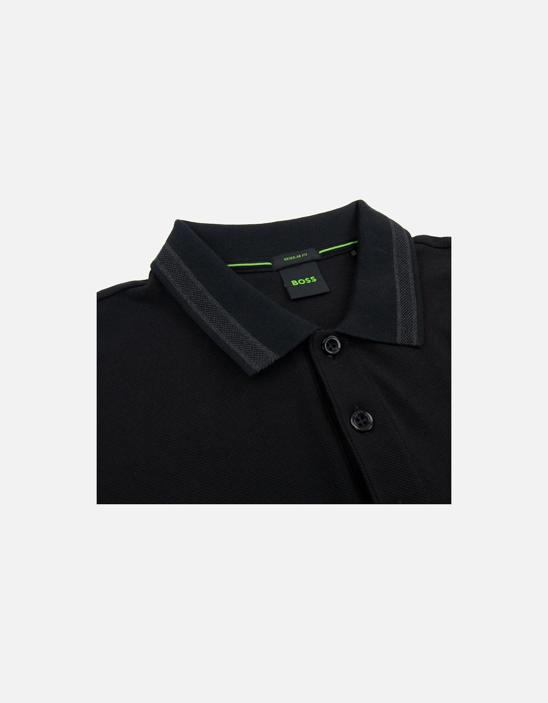 Paddy Embroidered Logo Polo Black 008