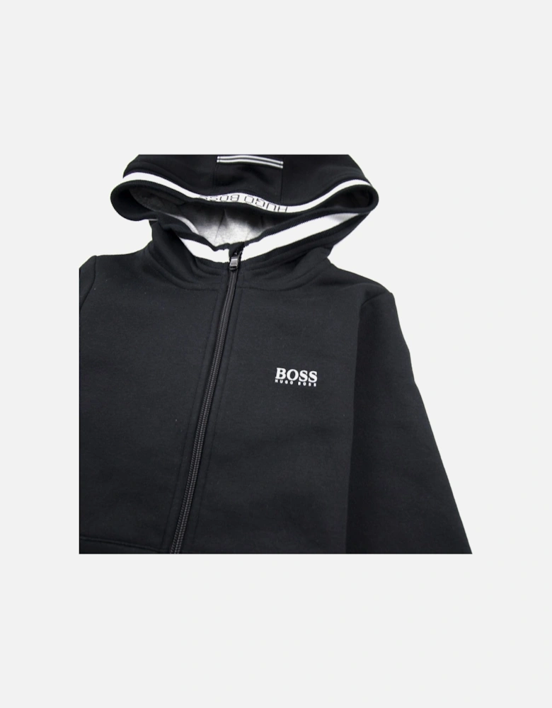 Kids Fleece Hoody Black