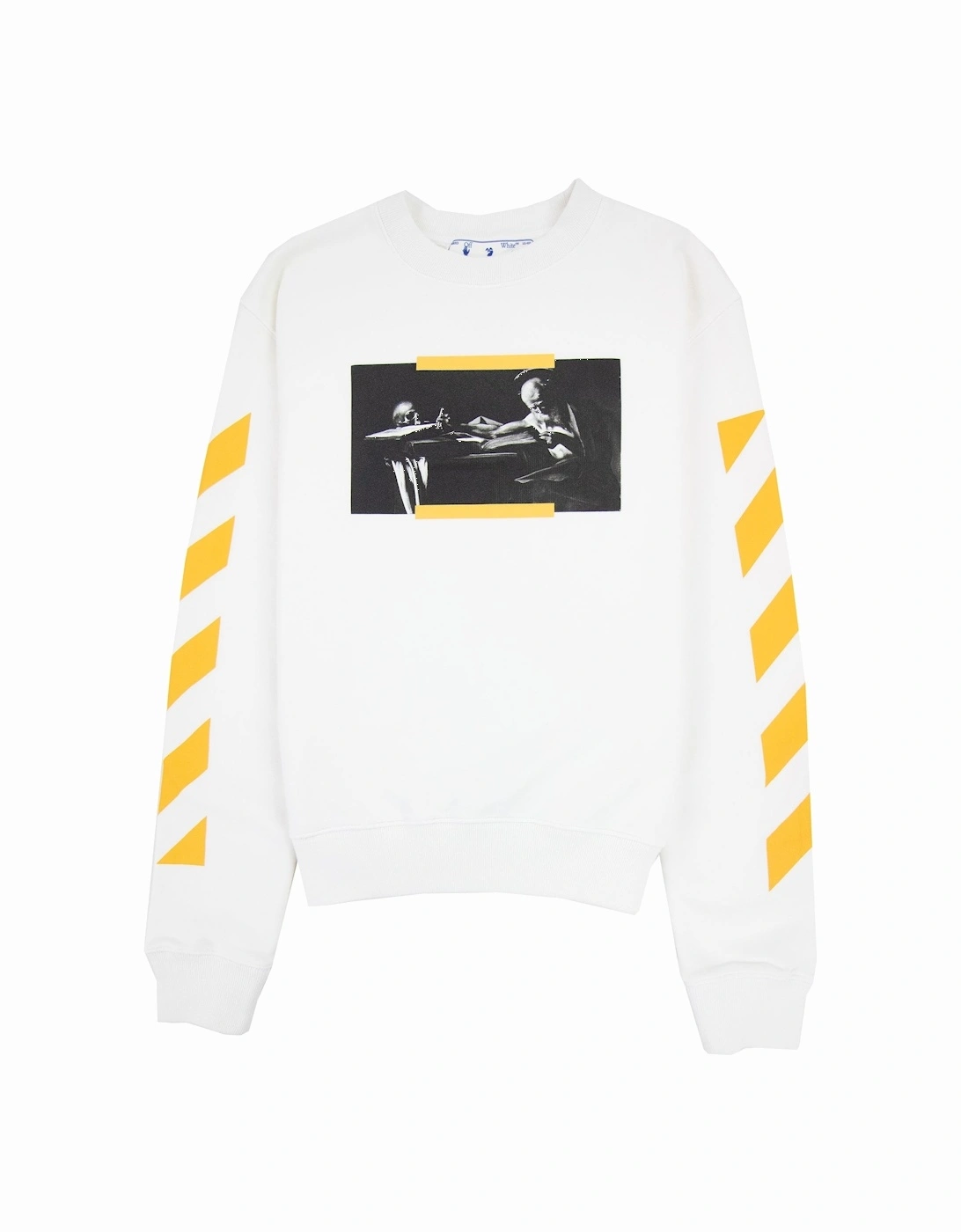 Off White Carav Painting Slim Crewneck Sweatshirt White Multi, 5 of 4