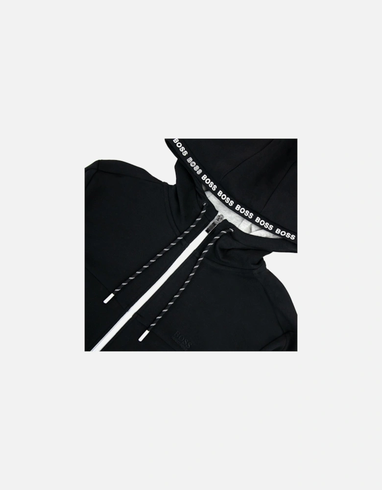 Saggy 1 Zip Up Sweatshirt Black 001