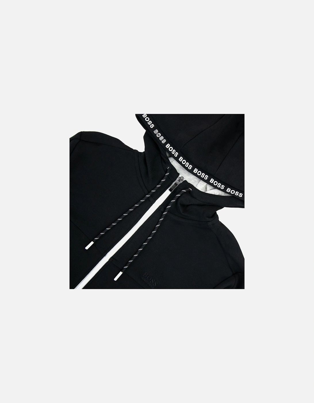 Saggy 1 Zip Up Sweatshirt Black 001