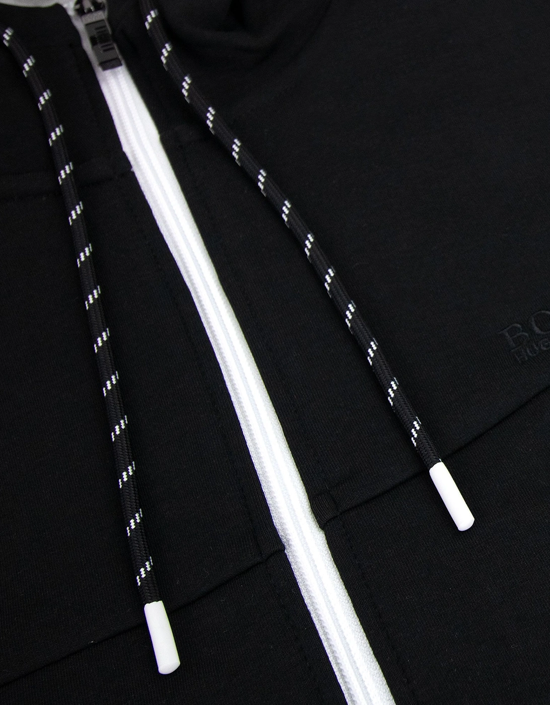 Saggy 1 Zip Up Sweatshirt Black 001