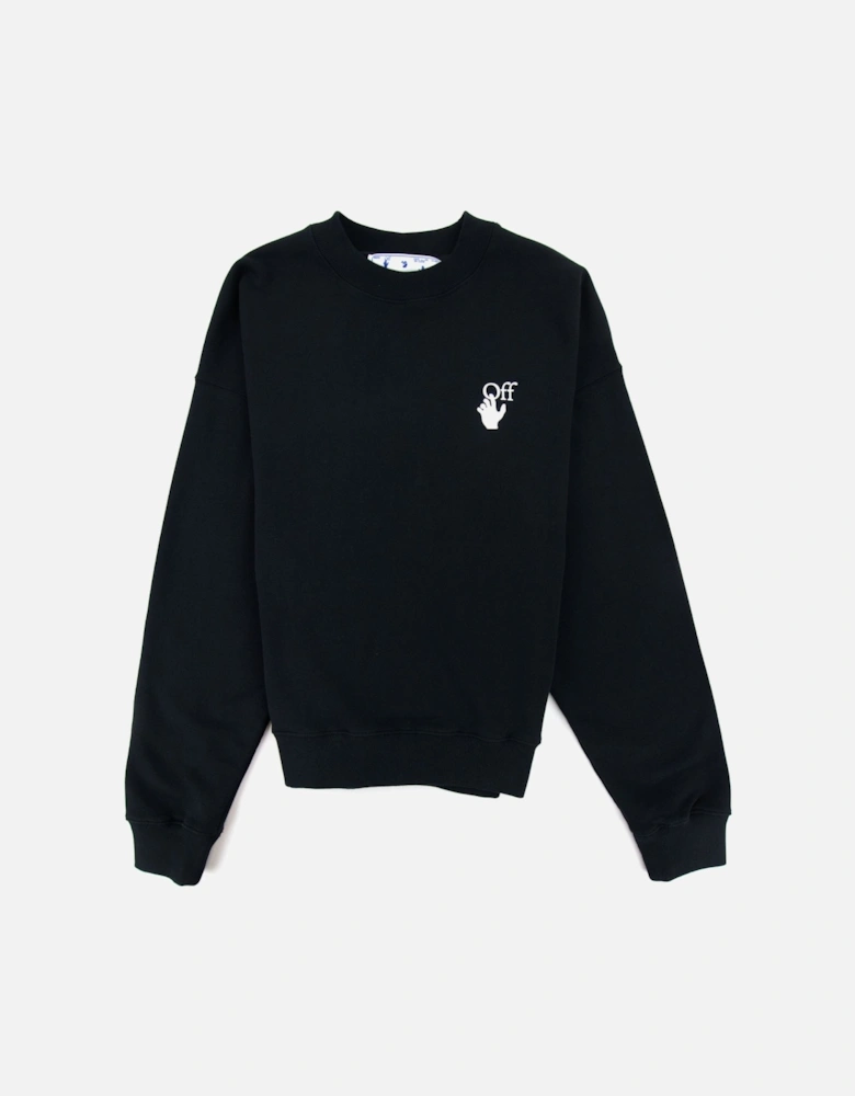 Off White Cut Here Arrow Skate Sweatshirt Black/white