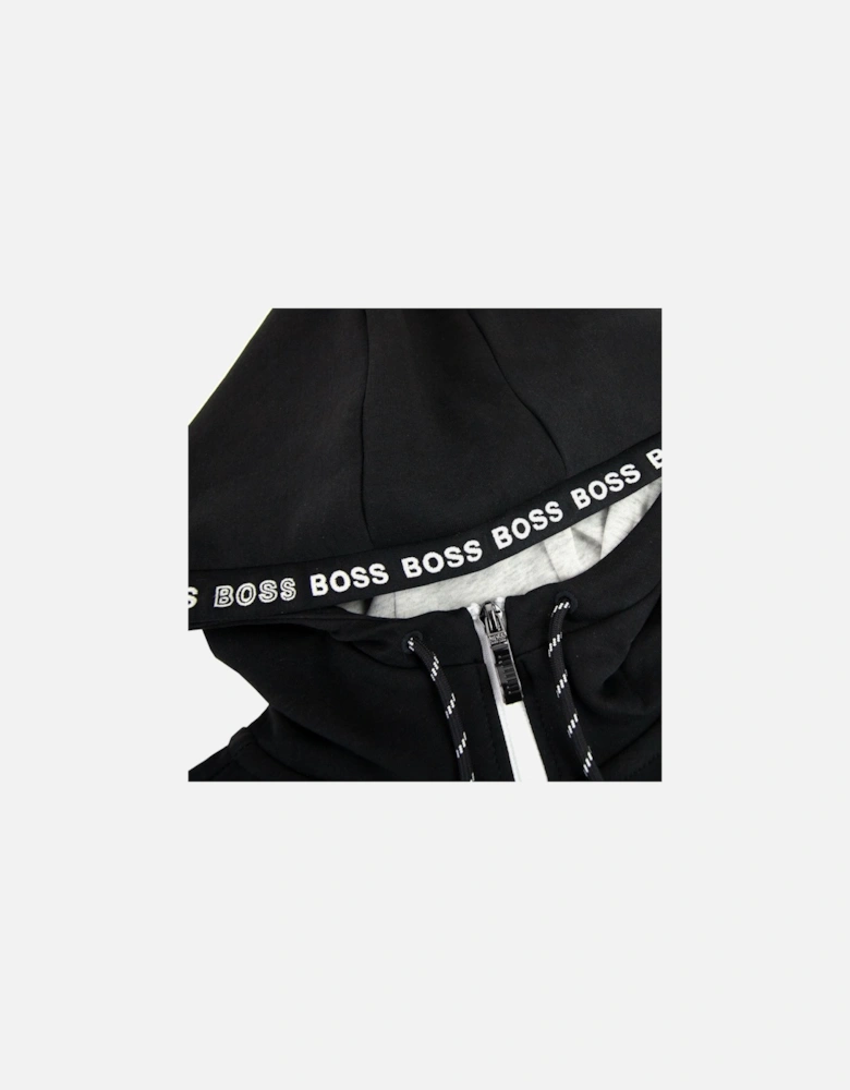 Saggy 1 Zip Up Sweatshirt Black 001