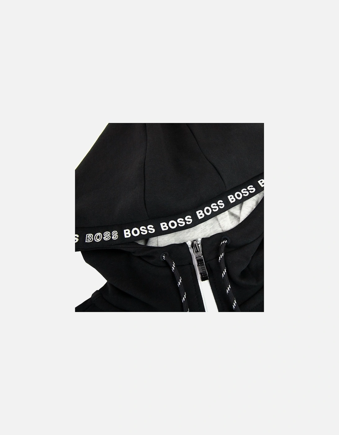 Saggy 1 Zip Up Sweatshirt Black 001