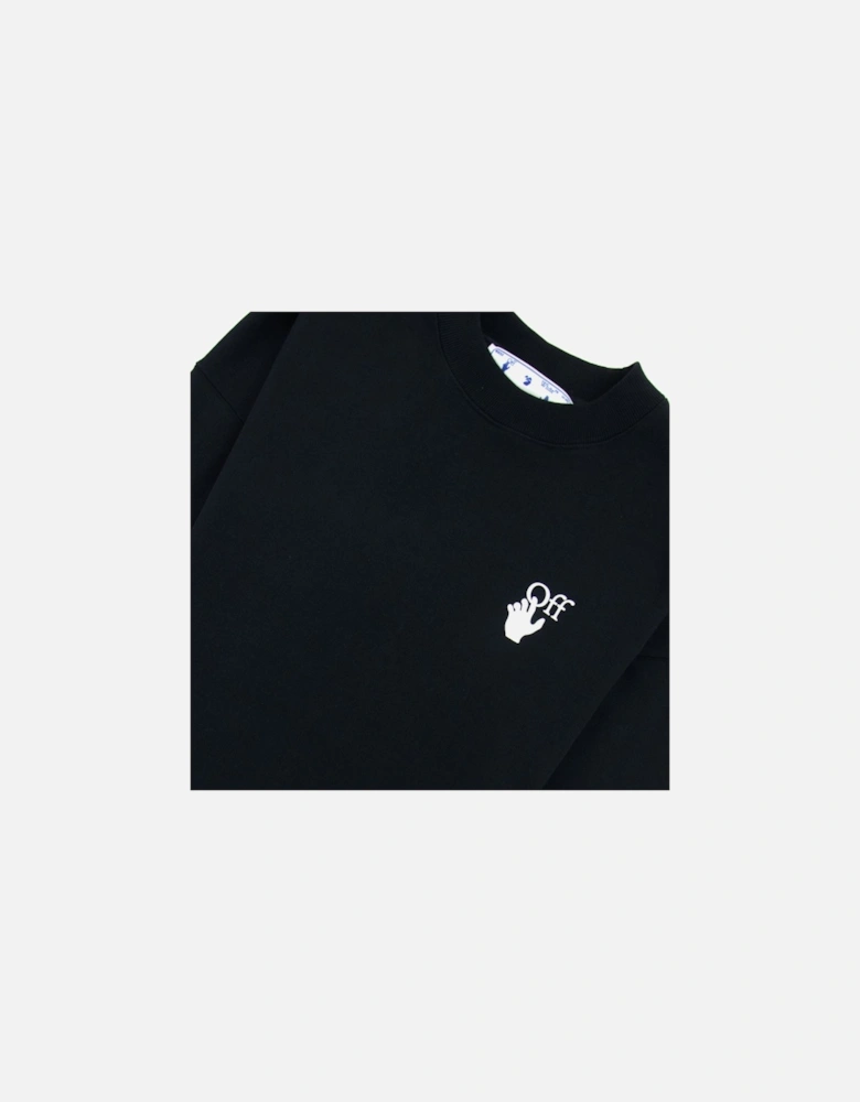 Off White Cut Here Arrow Skate Sweatshirt Black/white