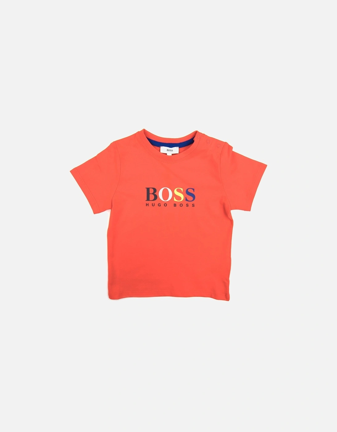 Kids Multi Logo T-shirt Red, 3 of 2