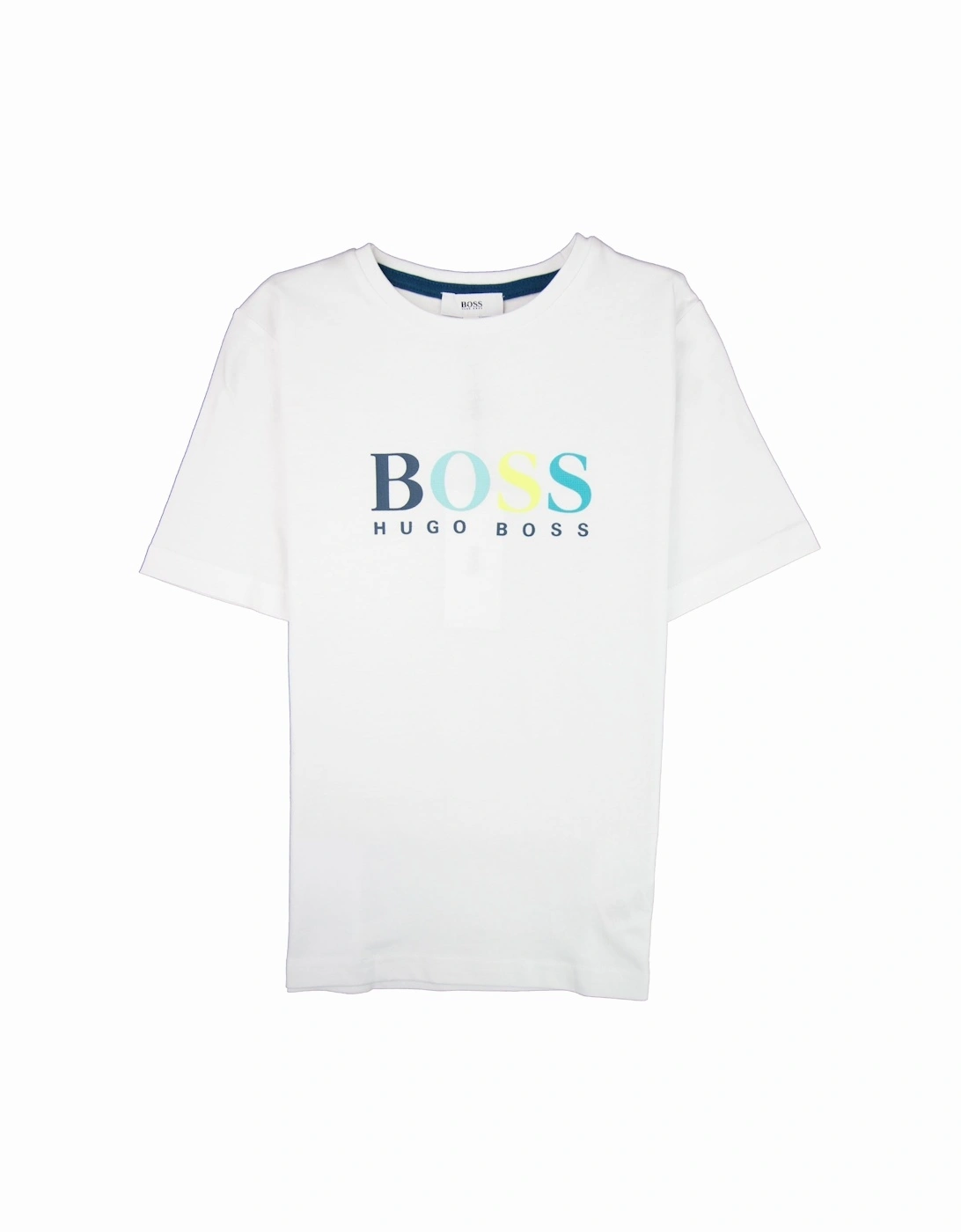 Kids Chest Multi Logo T-shirt White, 3 of 2
